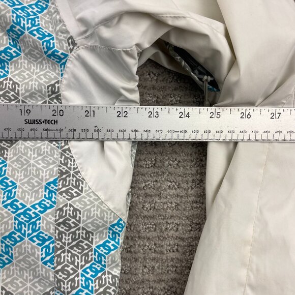 DC Shoes Exotek 5000 Jacket Women Fits Size Large L White All Over Print - Picture 15 of 16